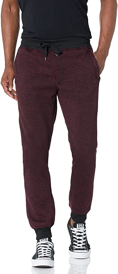 Southpole Men's Marled Fleece Sweatpants-Regular and Big & Tall Sizes