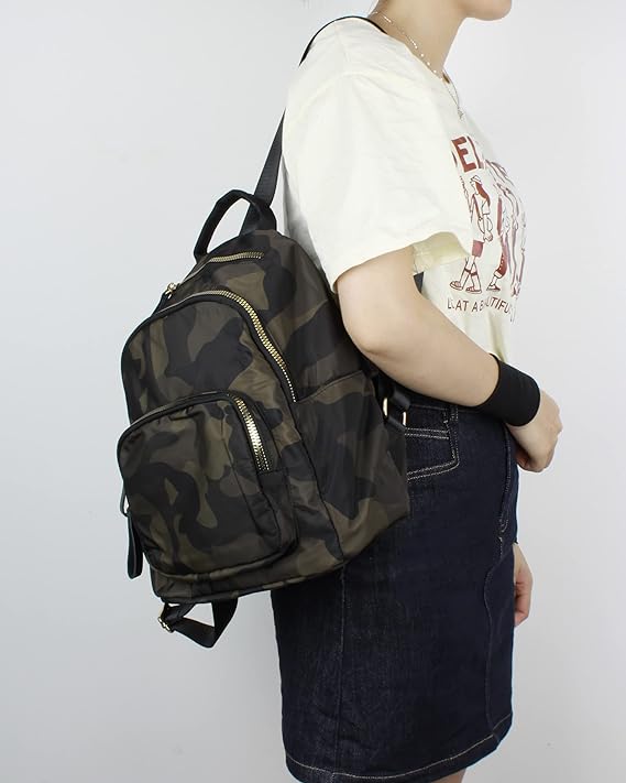 Clara Camouflage Women's Mini Nylon Casual Backpack